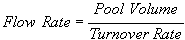 pump flow rate