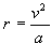 centripetal radius