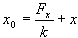 spring equilibrium position