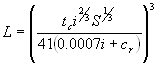 overland flow distance