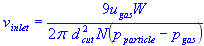 inlet gas velocity