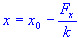 distance from equilibrium