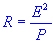 resistance given voltage and power