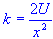 spring force constant