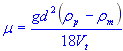 viscosity of medium