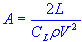 lift surface area