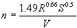 Roughness Coefficient