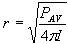 Distance or Radius from Point Source