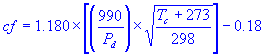 Dyno correction factor