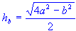 Altitude of side b