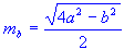 Median of side b