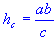 Altitude of c