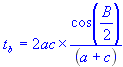 Angle Bisector of b