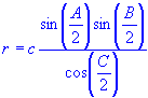 Inscribed Circle Radius