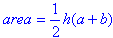 trapezoid area