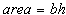 parallelogram area