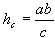 altitude of side c