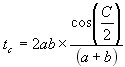 angle bisector of c