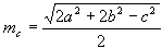 median of c