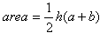 trapezoid area