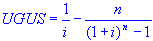 uniform gradient uniform series equation