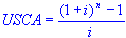 uniform series compound amount equation