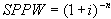 single payment present worth factor equation