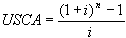 uniform series compound amount factor equation