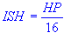 fuel system injector size per horsepower