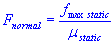 normal force