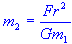 mass of object 2