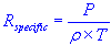 specific gas constant