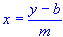 slope intercept line equation x