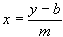 line slope intercept equation x