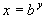 x in the logarithm equation