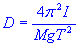 distance from center of mass to pivot