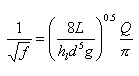 Swamee Jain developed equation