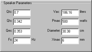 sealed subwoofer box parameters