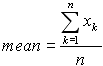 mean equation