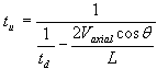 acoustic signal upstream travel time