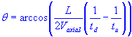 angle between acoustic path and the pipe's longitudinal axis