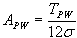 required wall cross sectional area