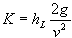 Closed Conduits Energy Loss Coefficient