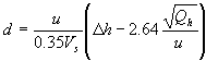 stack diameter for neutral stability conditions