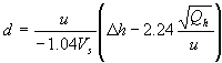 stack diameter for subadiabatic conditions