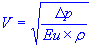 characteristic velocity