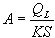 area normal to flow per foot of trench