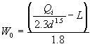 curb opening width