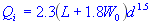 capture flow rate or interception capacity