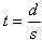 Distance to lightning equation rearranged to solve for the time between seeing the lightning strike and hearing the thunder